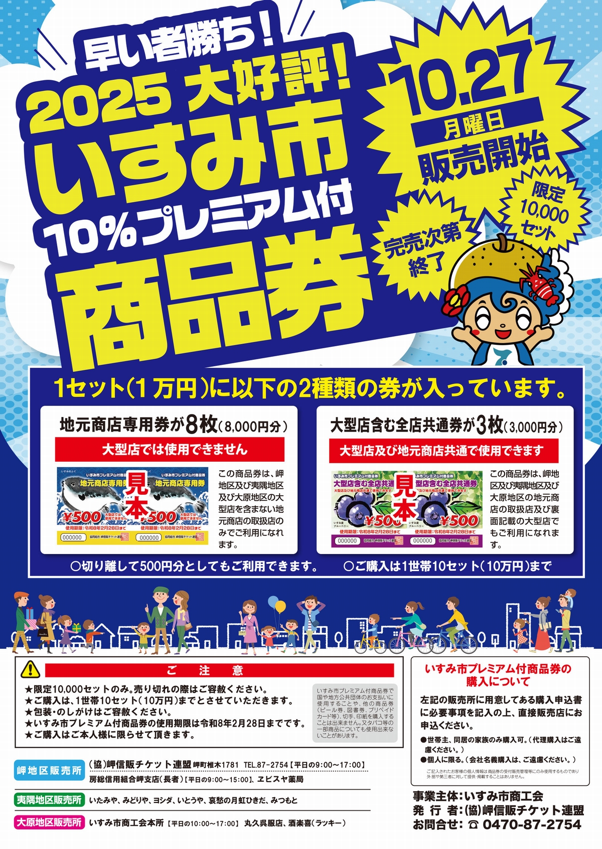 2025プレミアム付商品券の説明、販売所